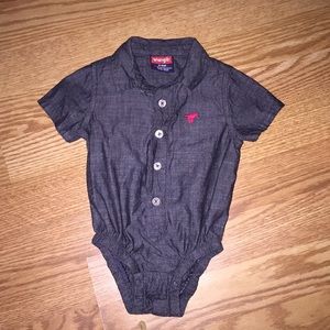 Wrangler jean onesie